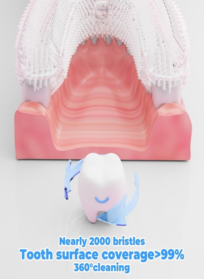 Non-Rechargeable U Shaped Toothbrush Kids, Soft Silicone Brush Head Whole Mouth Toothbrush, 360 ° Oral Teeth Cleaning Design for Toddler Toothbrushes Age 2-7 - Image 3