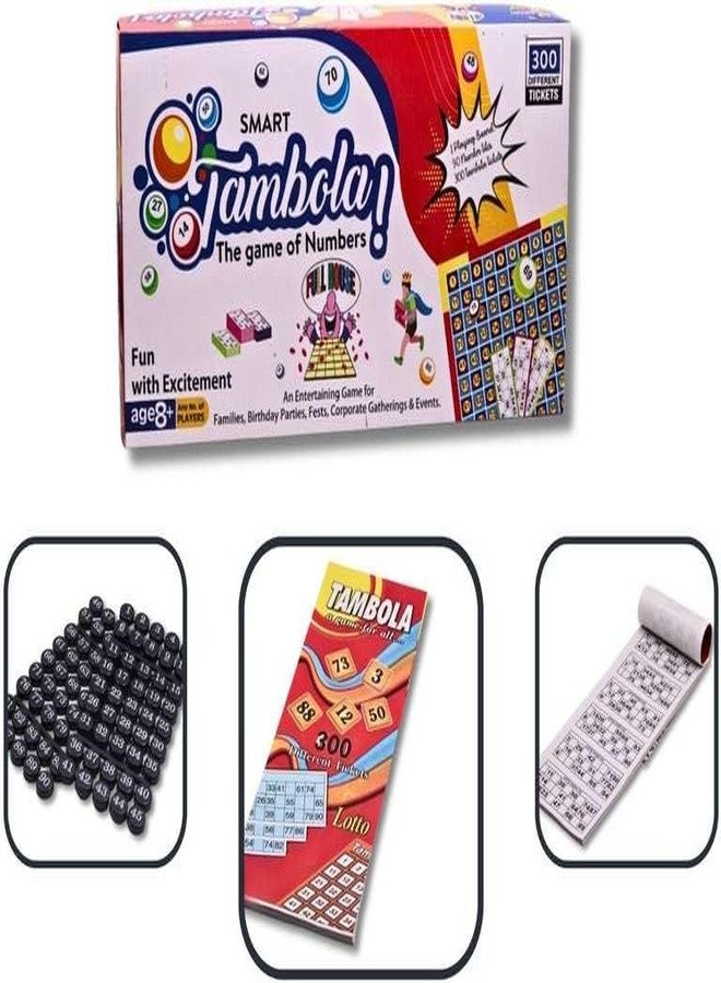 Manos Tambola 300 Different Tickets 90 numbertiles Tambola Housie Game for Kids (Multicolour),0.5 - Image 4
