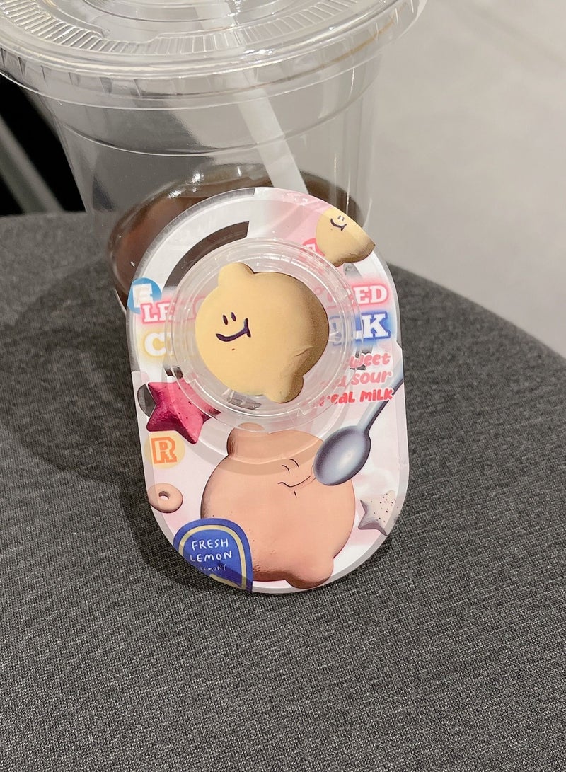 Casetify Cereal Milk Cereals Phone Grip Stand Compatible with MagSafe, MagSafe Phone Grip Holder, Wireless Charging Compatible Beige - Image 2