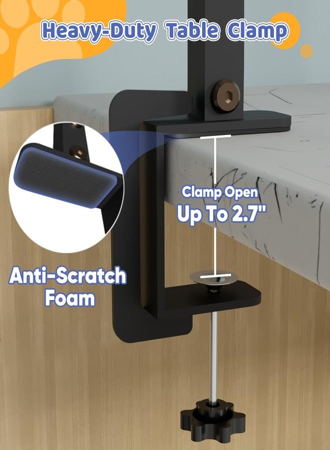 Artibear Dog Grooming Arm with Clamp for Large Dog, Adjustable Height to 33in and Width to 43in, Pet Grooming Table Arm with 2 Loop Noose & 2 No Sit Haunch Holder for Home & Store (Table Not Include) - Image 3