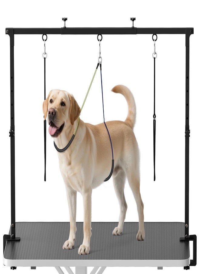 Artibear Dog Grooming Arm with Clamp for Large Dog, Adjustable Height to 33in and Width to 43in, Pet Grooming Table Arm with 2 Loop Noose & 2 No Sit Haunch Holder for Home & Store (Table Not Include) - Image 1