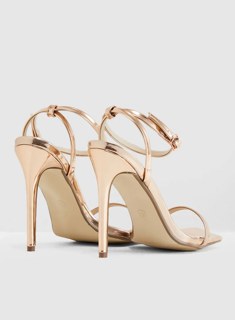 Missguided Slanted Toe Skinny Sandal