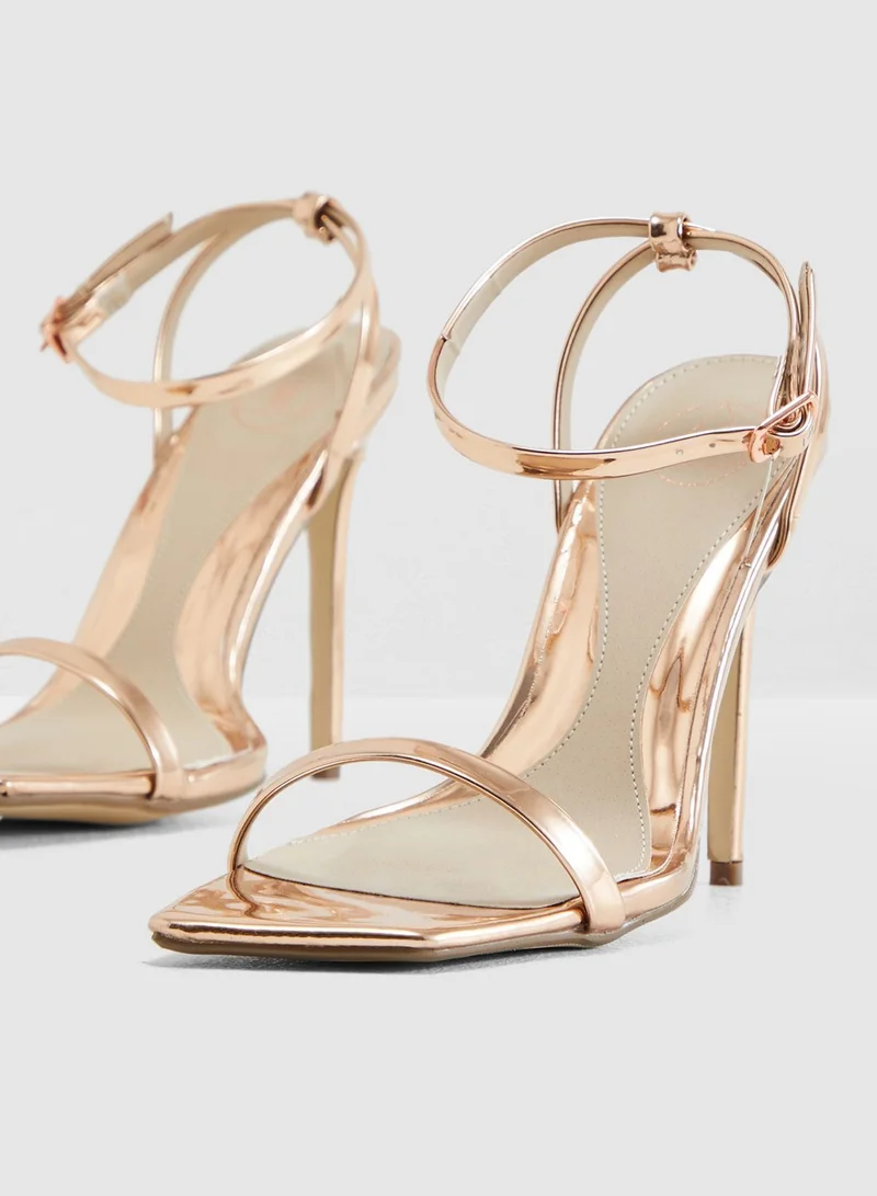 Missguided Slanted Toe Skinny Sandal