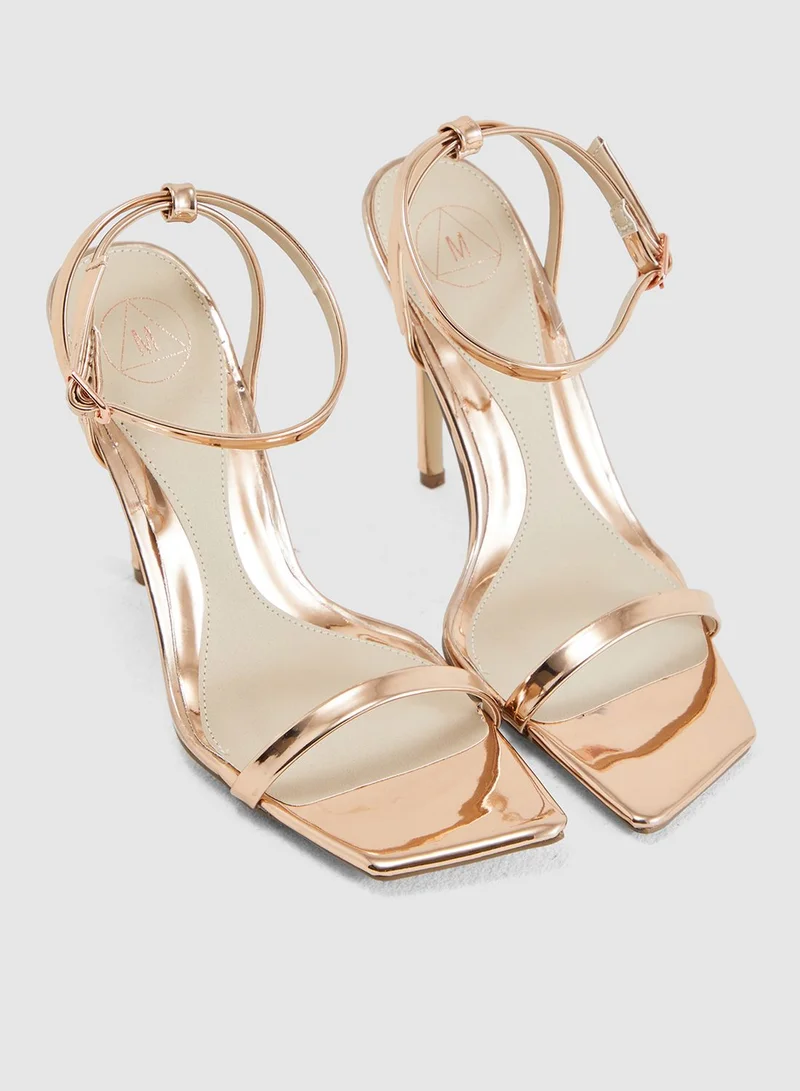 Missguided Slanted Toe Skinny Sandal