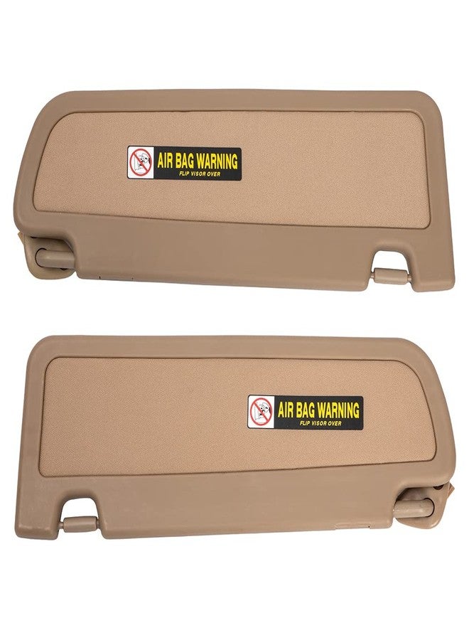 HIMIKI A Pair Beige Left and Right Sun Visor Sunvisor Compatible with 2006 2007 2008 2009 2010 2011 Honda Civic Replaces# 83280-SNA-W01ZB, 83230-SNA-W01ZB - Image 4
