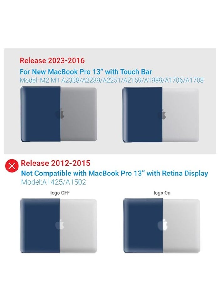 iBenzer IBENZER Compatible with New MacBook Pro 13 Inch Case 2022 2021 2020 M1 A2238 A2289 A2251 A2159 A1989 A1706 A1708, Hard Shell Case & Keyboard Cover for Mac Pro 13 Touch Bar  - Image 4