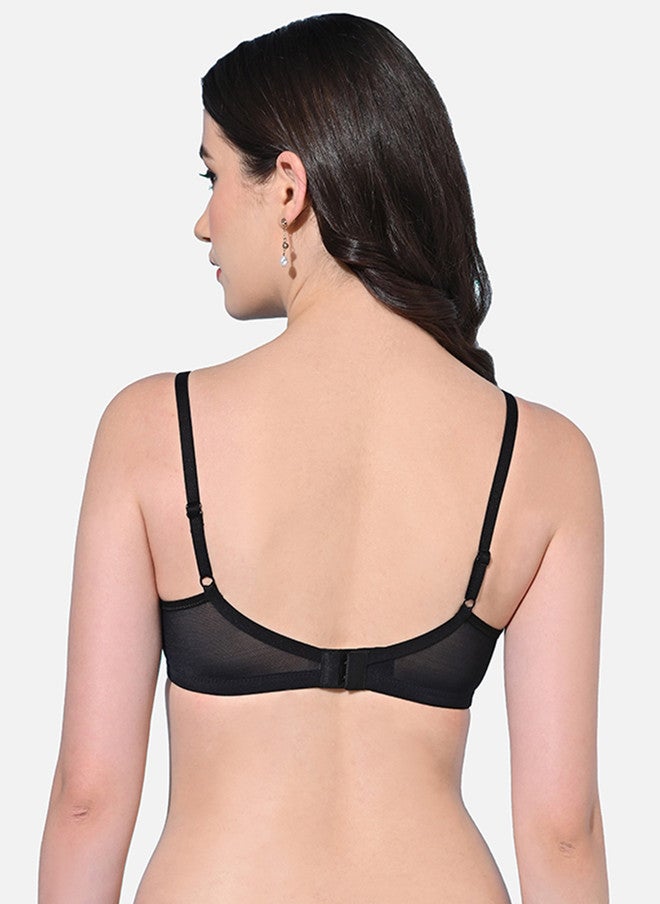 FIMS Floral Full Coverage Lightly Padded Everyday Bra All Day Comfort - Image 3