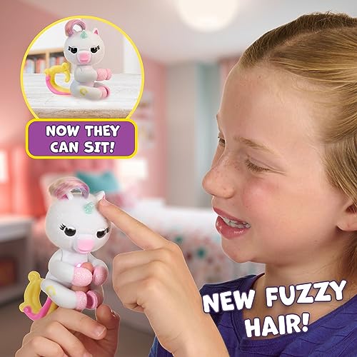 Fingerlings 2023 New Interactive Baby Unicorn Reacts to Touch – 70+ Sounds & Reactions – Lulu (White) - Image 5