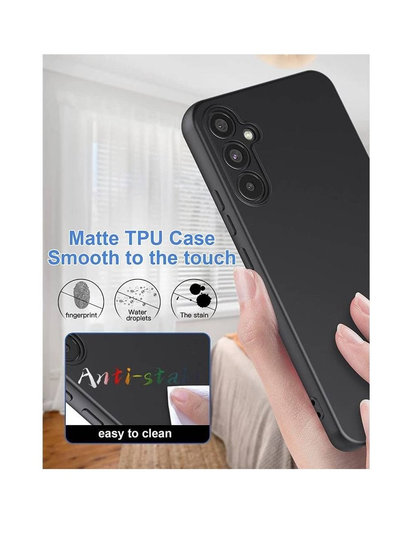Olliwon Protective Slim Fit Flexible Back Case Cover For Samsung Galaxy A24 4G Black - Image 4