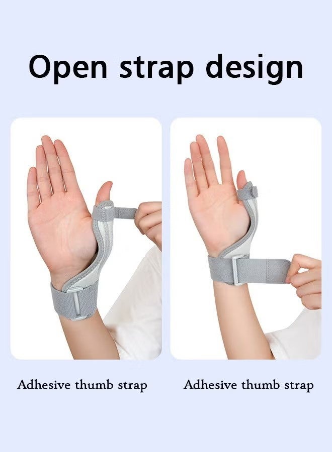 YJ Thumb Brace for Men and Women, Joint Thumb Spica Splint for Pain Relief, Tendonitis, Thumb Wrist Stabilization Support for Right or Left Hand (Grey) - Image 5