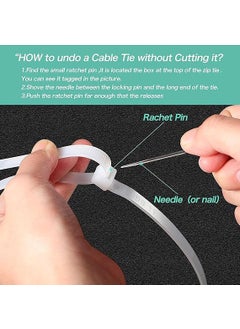 TheMujtaba TheMujtaba Large Zip Ties Heavy Duty Outdoor 14 inch 100 Pack Heavy Duty Zip TiesTensile Strength Outdoor UV ResistantAwnings Tying Branches Bundling of Crops Fixed Water Pipes  - Image 3