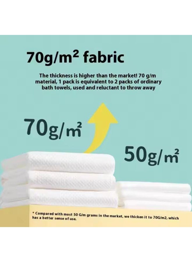 GORA Disposable Cotton Shower Towel – Soft, Thick & Highly Absorbent Single-Use Bath Towel for Travel, Gym & Home, Quick-Dry Skin-Friendly Fabric, Lightweight & Portable - Image 5