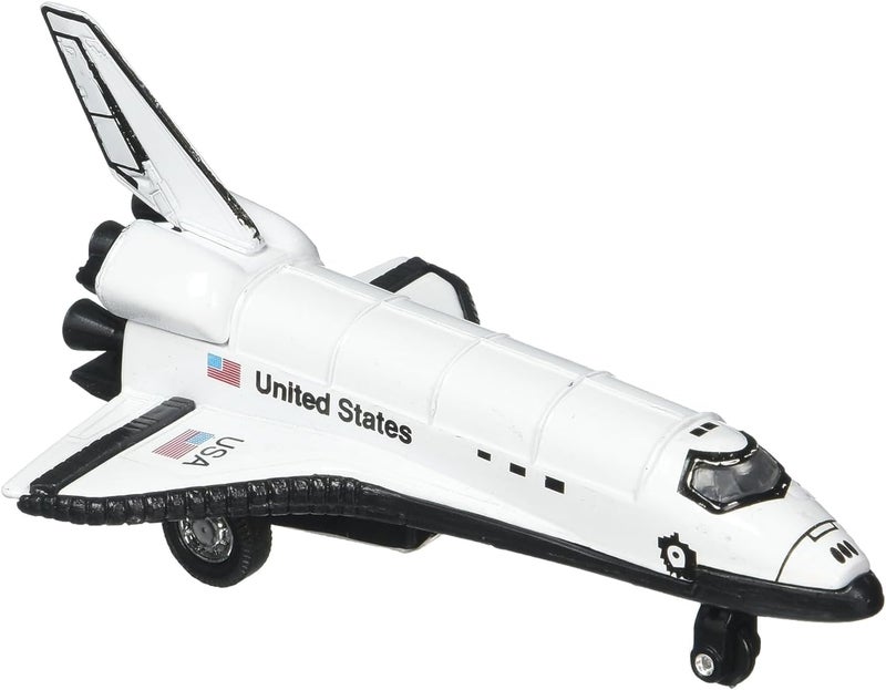Rhode Island Novelty 5 Inch Diecast Pullback Space Shuttle Toy - Image 1