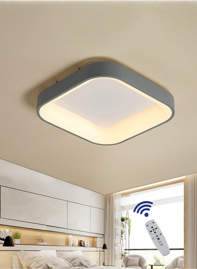 Rewell 72W LED Ceiling Light with Remote Control - 3 Color Temperatures (3000K/4500K/6000K), Dimmable Metal Lamp for Bedroom, Kitchen, Office, Corridor, Anti-Flicker, Ultra-thin Design, Energy-saving and Environmentally Friendly - Image 3