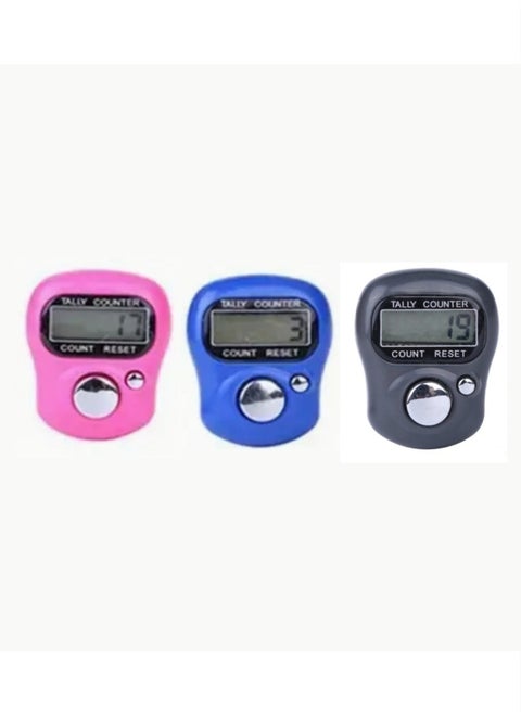 3 Pcs Electronic Tasbeeh Counter Tally Counter Finger Digital Tasbeeh Counter