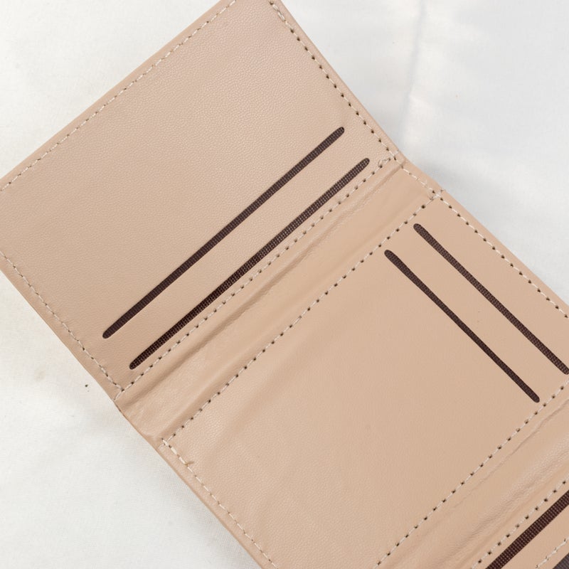 Leather Flip Wallet & Card Holder with Multiple Pockets - Brown - Image 2