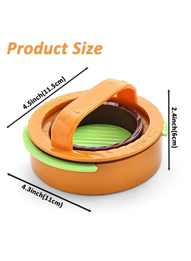 1 Pack 2 Pcs 3-in-1 Non-Stick Hamburger Patty Maker & Burger Press, for Stuffed Burgers, Beef & Veggie Patties, Kitchen Tool for Barbecue & Grilling - Image 2