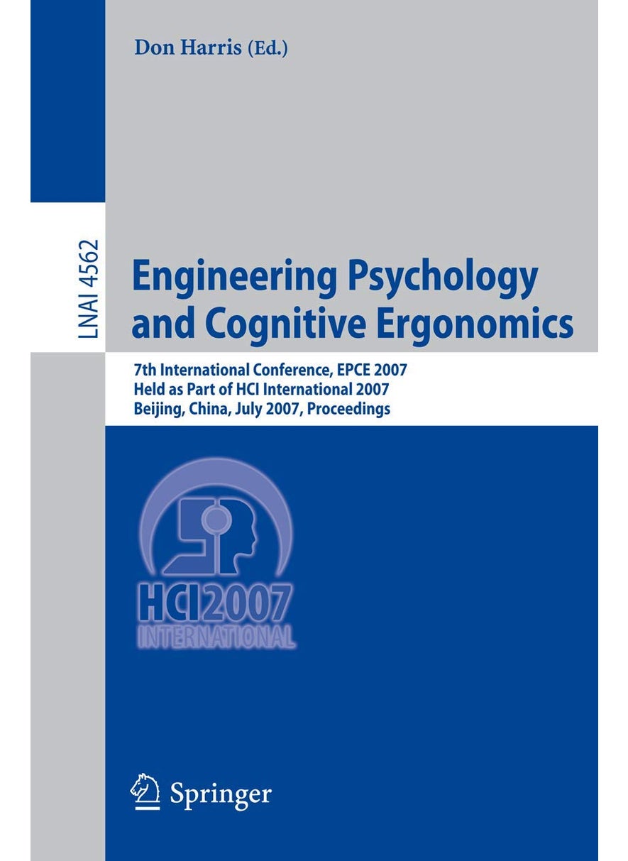 Engineering Psychology and Cognitive Ergonomics 