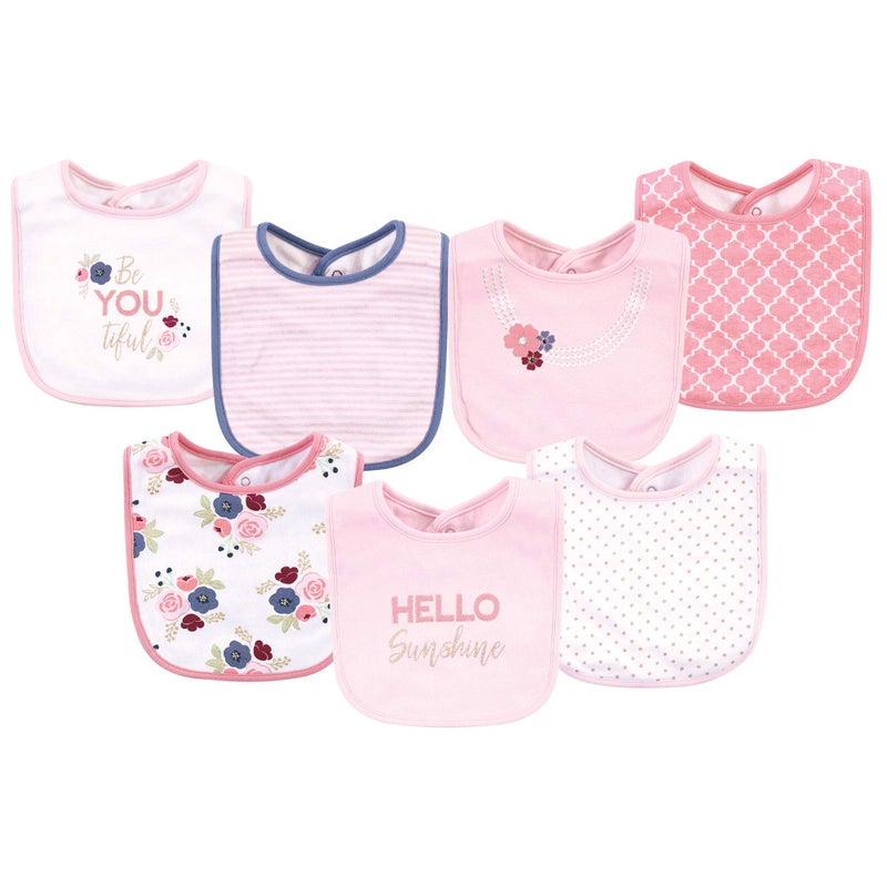 Little Treasure Little Treasure Unisex Baby Cotton Bibs Hello Sunshine One Size 