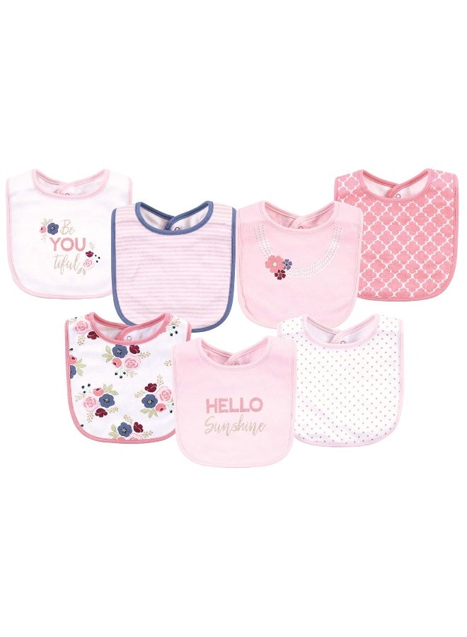 Little Treasure Unisex Baby Cotton Bibs, Hello Sunshine, One Size - Image 2