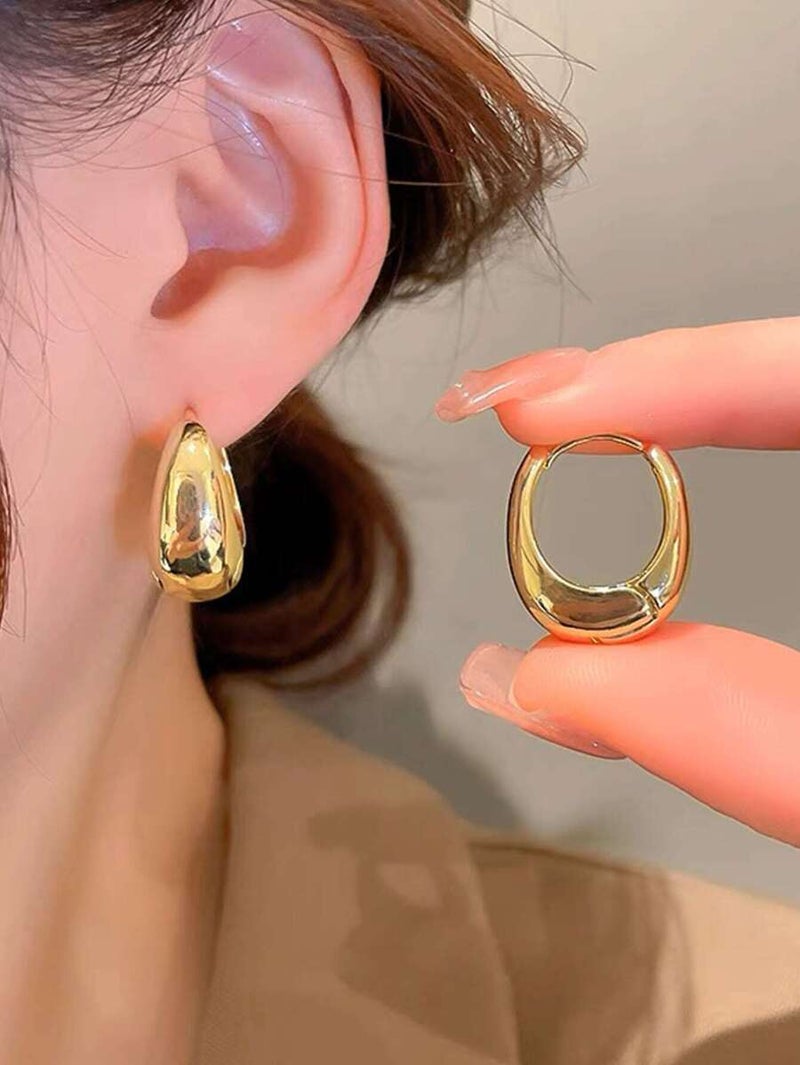 Shein 1 Pair French Style Vintage Minimalist Cool Tone Daily Women's Ear Cuffs - One  Size - Image 3