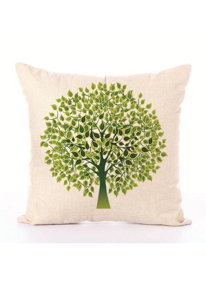 Tree Printed Pillowcase Combination Pink/Green 45x45cm - Image 1