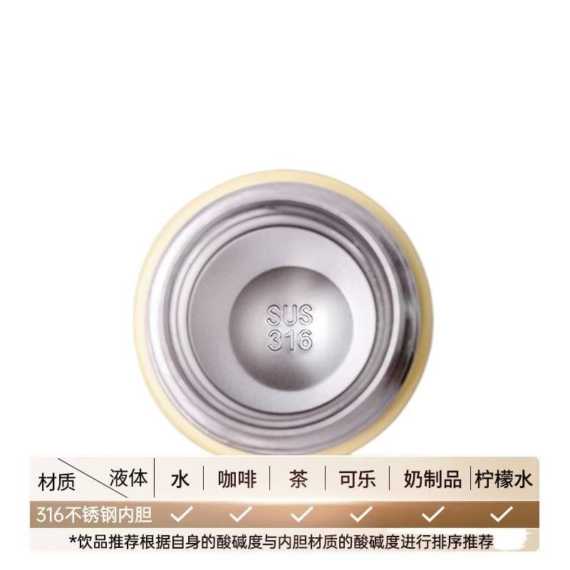 280 ml Stainless Steel Water Bottle with Carry Handle Lid - Image 4