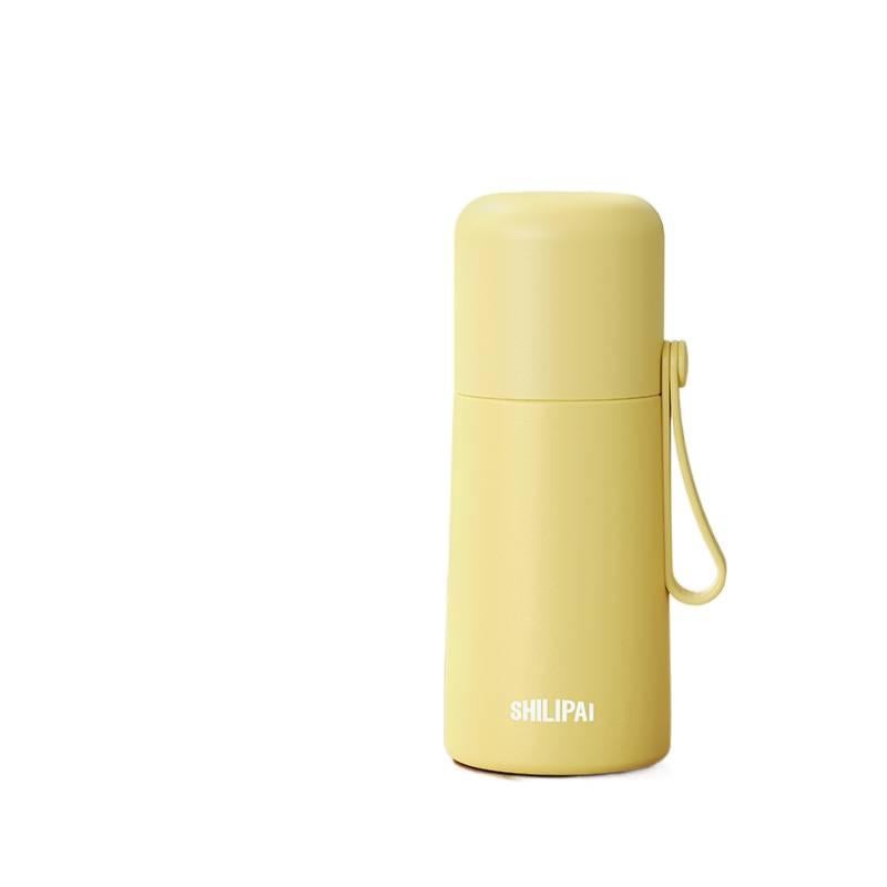 280 ml Stainless Steel Water Bottle with Carry Handle Lid - Image 1