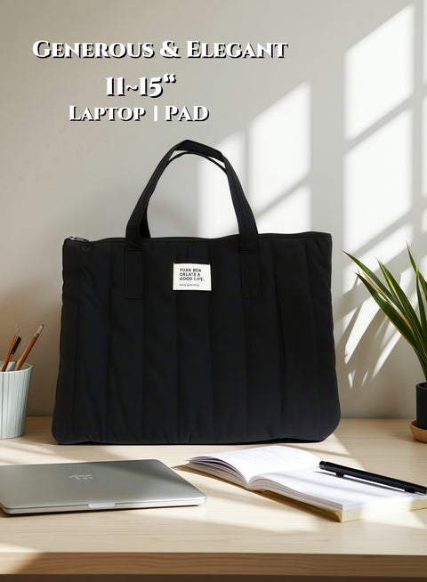 Waterproof Shockproof Laptop Bag,13-14 inch Laptop Sleeve Laptop Case for Men or Ladies,Ultra Lightweight MacBook Sleeve with Soft Lining,Anti-Dust & Multi-Compartment for Daily Carry,Business Travel, School, College(Black)