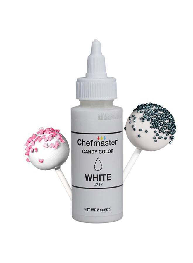 Chefmaster White Candy Color | True-Tone Shades | Oil-Based | Professional-Grade Dye | Chocolate, Strawberries, Cake Pops | Decorating | Easy-to-Use | Manufactured in the USA | 2 oz - Image 1