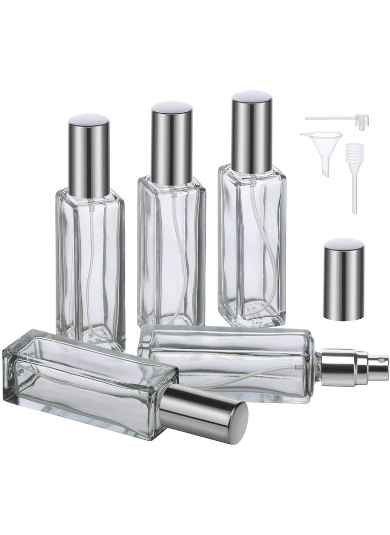 Segbeauty - Segbeauty Travel Size Perfume Refill Bottle, 5 Set of 20ml Glass Perfume Spray Bottle Atomizer, Mini Portable Travel Cologne Dispenser Fine Mist Sprayer Toiletries Accessories Kit for Men Women - Image 1