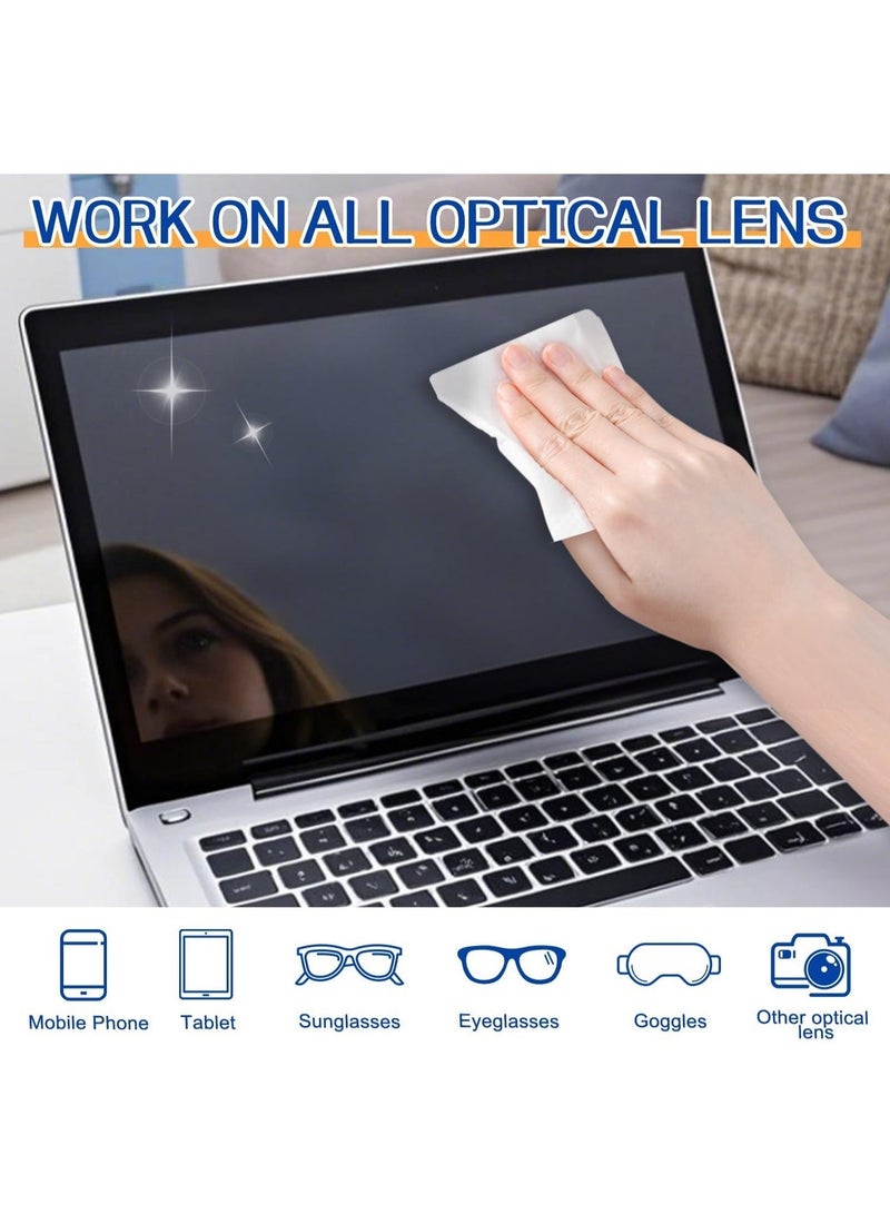 Necomi Screen & Electronic Cleaning Wipes，Pre-Moistened Individual Wrapped (12 x20cm) TV Screen Cleaner, Computer Monitor, Laptop, Lens Camera Sunglass Wipes ，Sracth-Free Streak-Free，40 Pack Visit the Necomi Store - Image 2