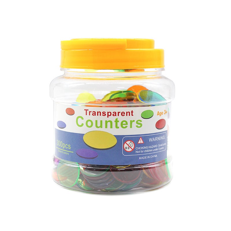 Transparent Small Wafer Children'S Early Education Teaching Aids Math Counting Coin Plastic Color Wafer Parent-Child Interactive Toys - Image 5
