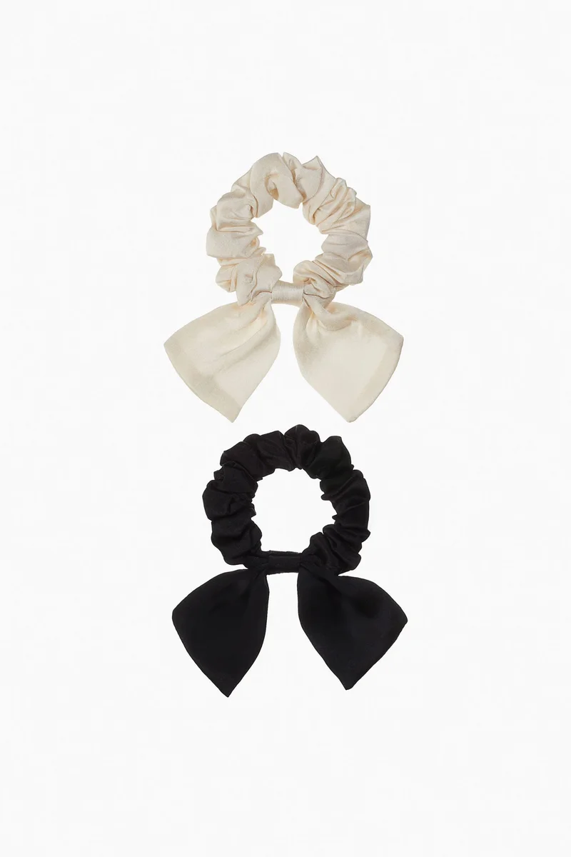 H&M 2-pack silk scrunchies