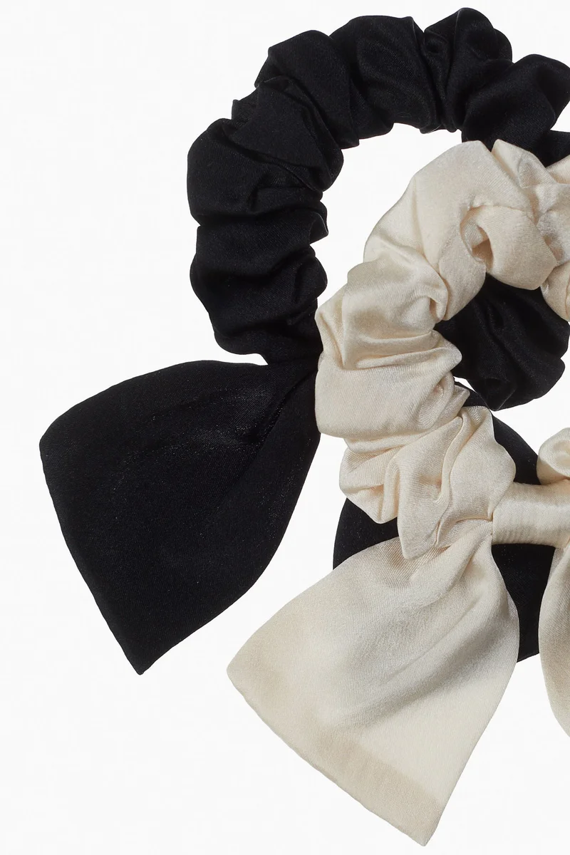 H&M 2-pack silk scrunchies