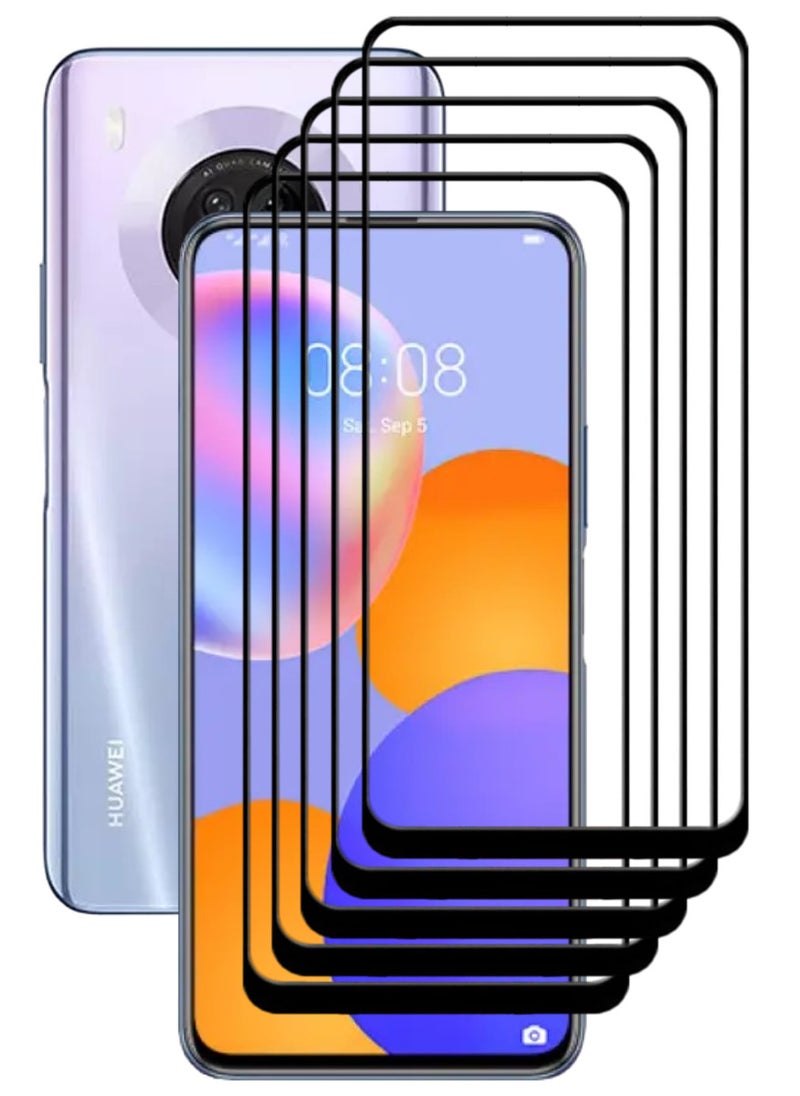 ACLIX 5 Pieces Antistatic ESD Dustproof Premium Quality High Definition Tempered Glass Screen Protector Designed For Huawei Y9a - Image 1