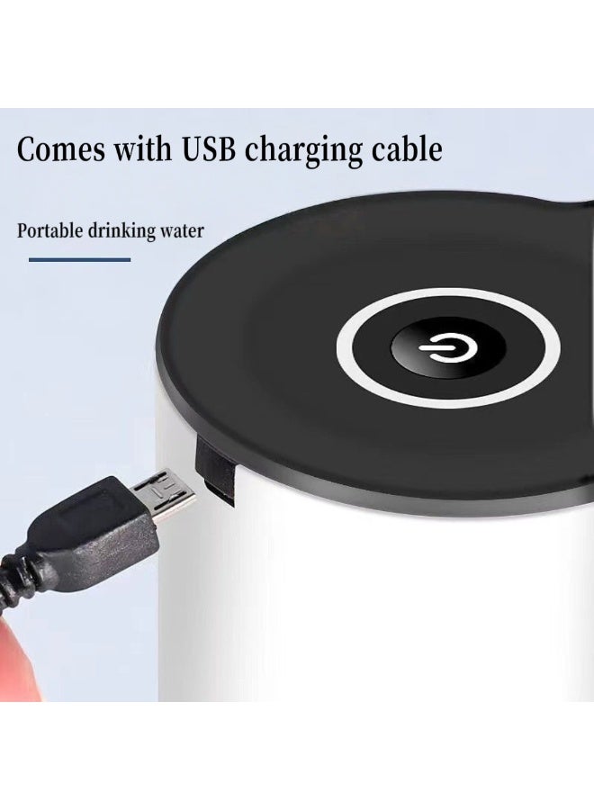 Electric bottled water pump for office and home drinking water, automatic water supply, small water dispenser, free quantitative drinking water pump, portable USB rechargeable electric bottled water pump, multi-function water dispenser, suitable for family camping - Image 5