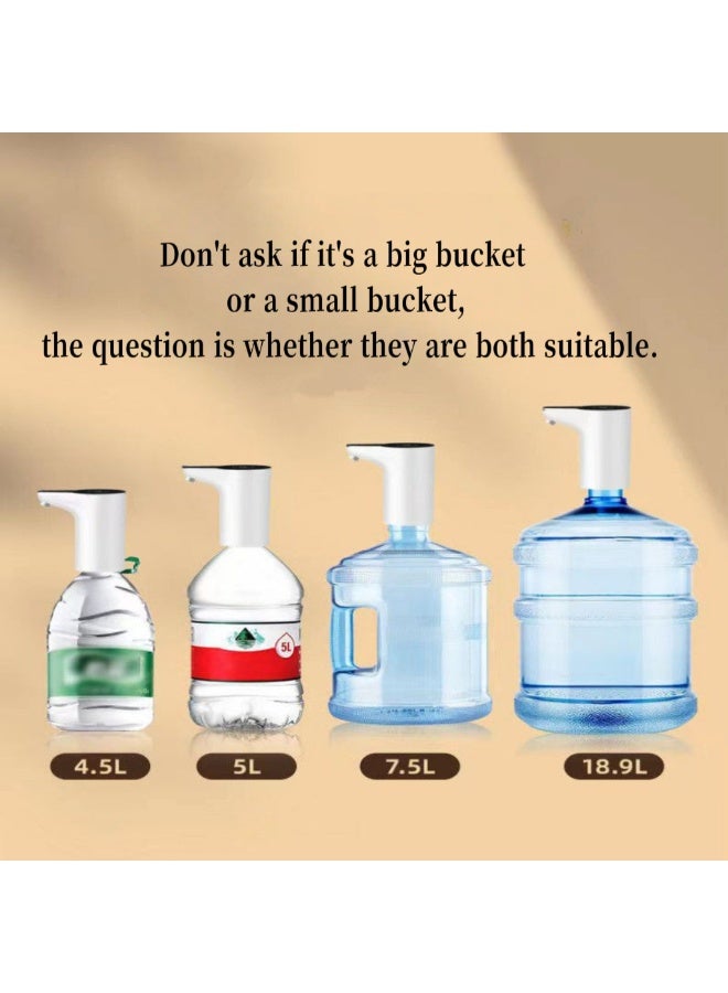 Electric bottled water pump for office and home drinking water, automatic water supply, small water dispenser, free quantitative drinking water pump, portable USB rechargeable electric bottled water pump, multi-function water dispenser, suitable for family camping - Image 4