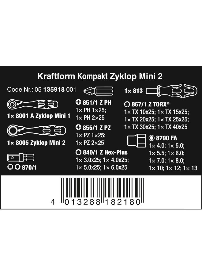Wera Wera Kraftform Compact Zyklop Mini 2  - Image 2