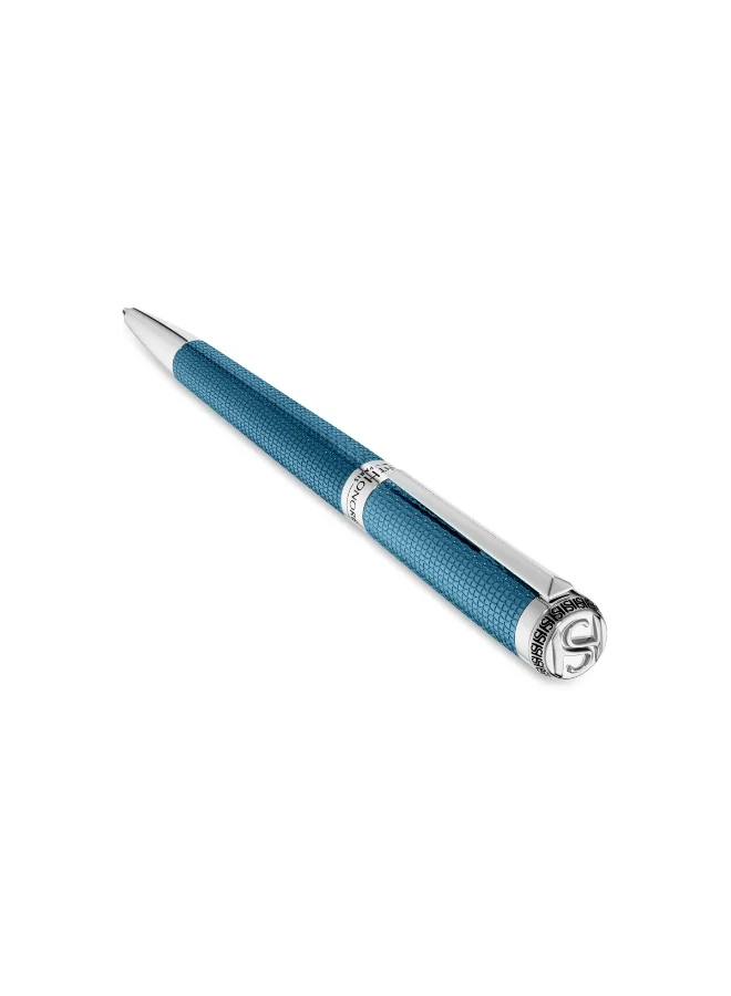 Saint Honore Paris Matignon Silver &amp; Blue Pen for Men's