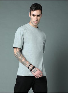 HIGH STAR Plain Pocket Detail Relaxed Fit T-Shirt by Styli  - Image 2