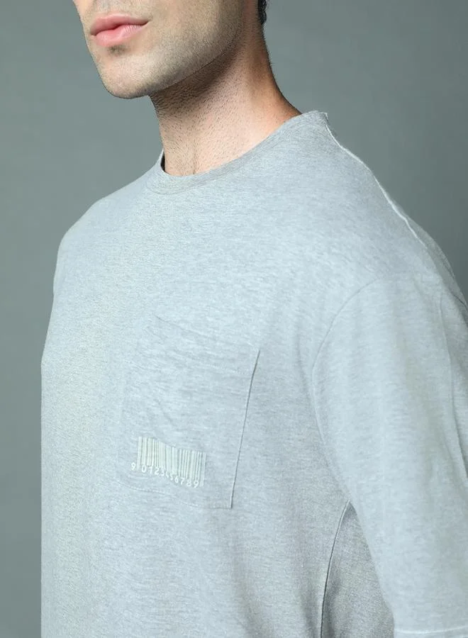HIGH STAR Plain Pocket Detail Relaxed Fit T-Shirt by Styli