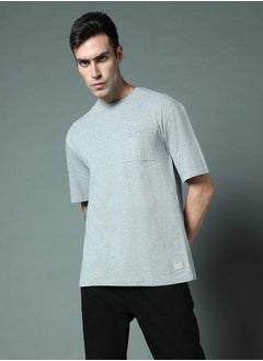 HIGH STAR Plain Pocket Detail Relaxed Fit T-Shirt by Styli  - Image 1
