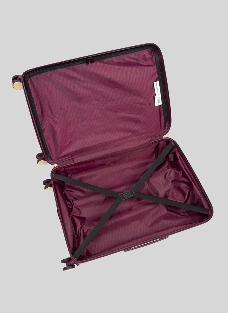 Matalan IT Luggage Statuesque Burgundy Hardshell Suitcase