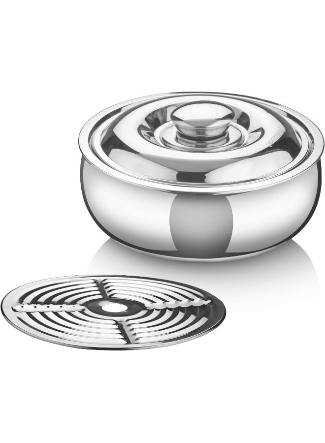 Signoraware Casserole Serving Bowl Container with Coaster, Insulated Stainless Steel - Image 1