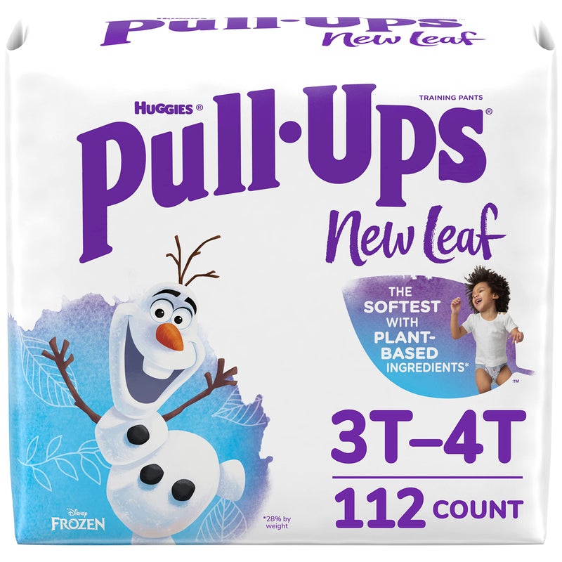 Pull-Ups New Leaf Boys' Disney Frozen Potty Training Pants, 3T-4T (32-40 lbs), 112 Ct (4 packs of 28), Packaging May Vary - Image 1