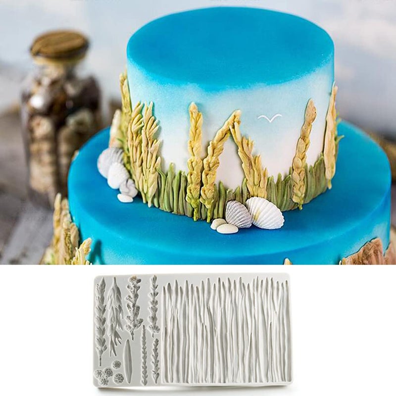 TUKE Leaf Silicone Mold Rose Flower Fondant Molds DIY Cake Decorating Tools Sugarcraft Candy Resin Clay Chocolate Gumpaste Moulds (20 * 11.5 * 1.2CM) - Image 2