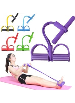 4 Tubes Abdominal Muscle Toner for Tummy, Hip, Arm, Back, Leg