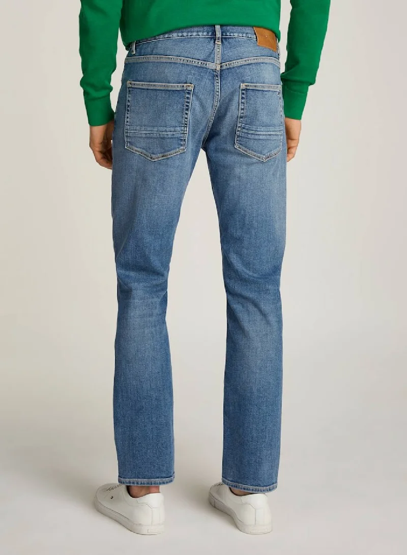 TOMMY HILFIGER Denton Faded Straight Leg Jeans