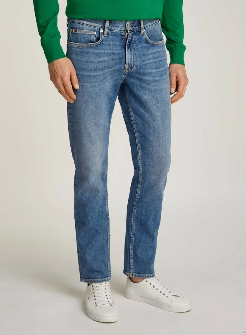 TOMMY HILFIGER Denton Faded Straight Leg Jeans